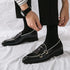 Elegant Men's Leather Loafers with Tassel Design - Comfortable Slip-On Moccasin Shoes for Formal Business and Casual Occasions, Available in Big Sizes 38-48